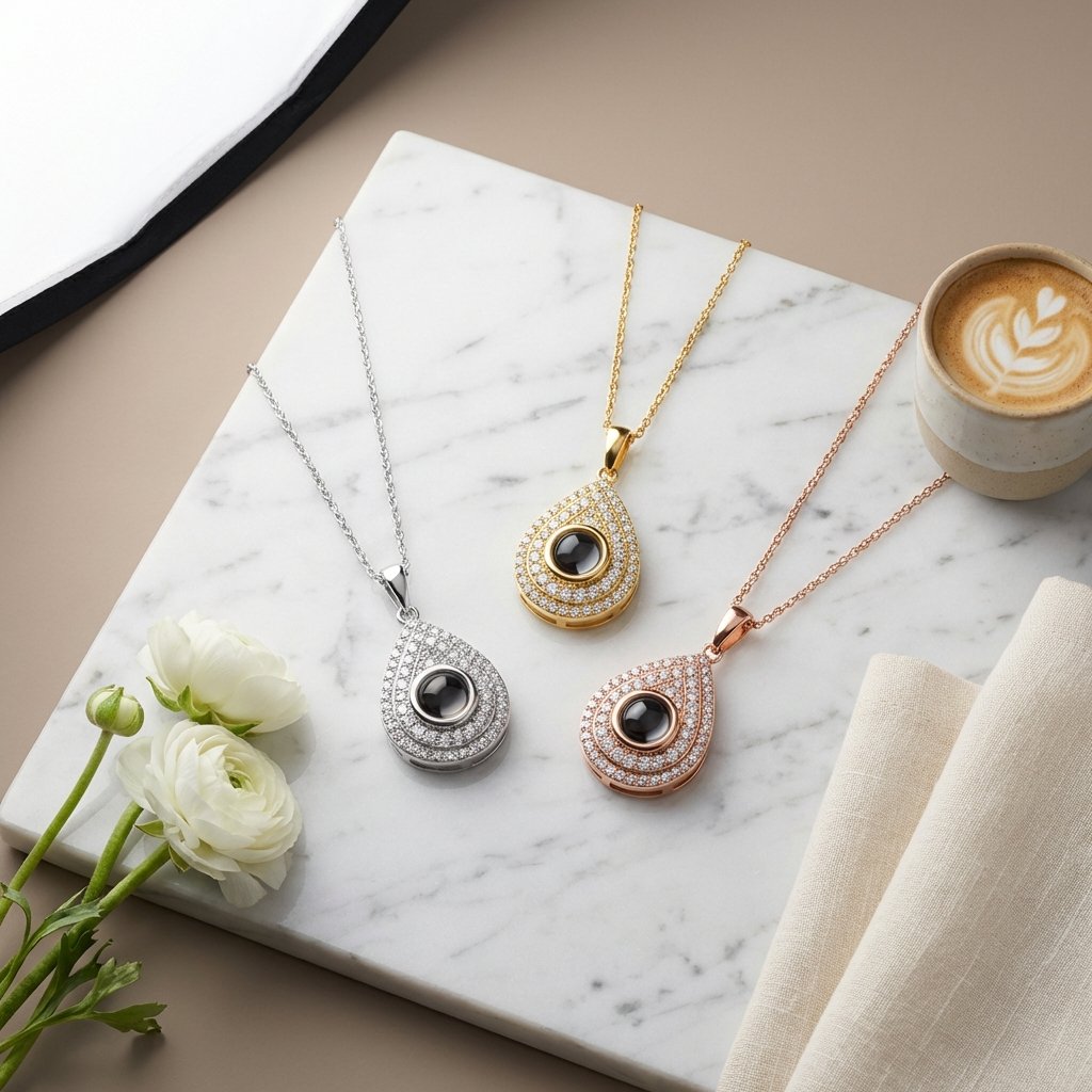 Luminous Memory Projection Necklace