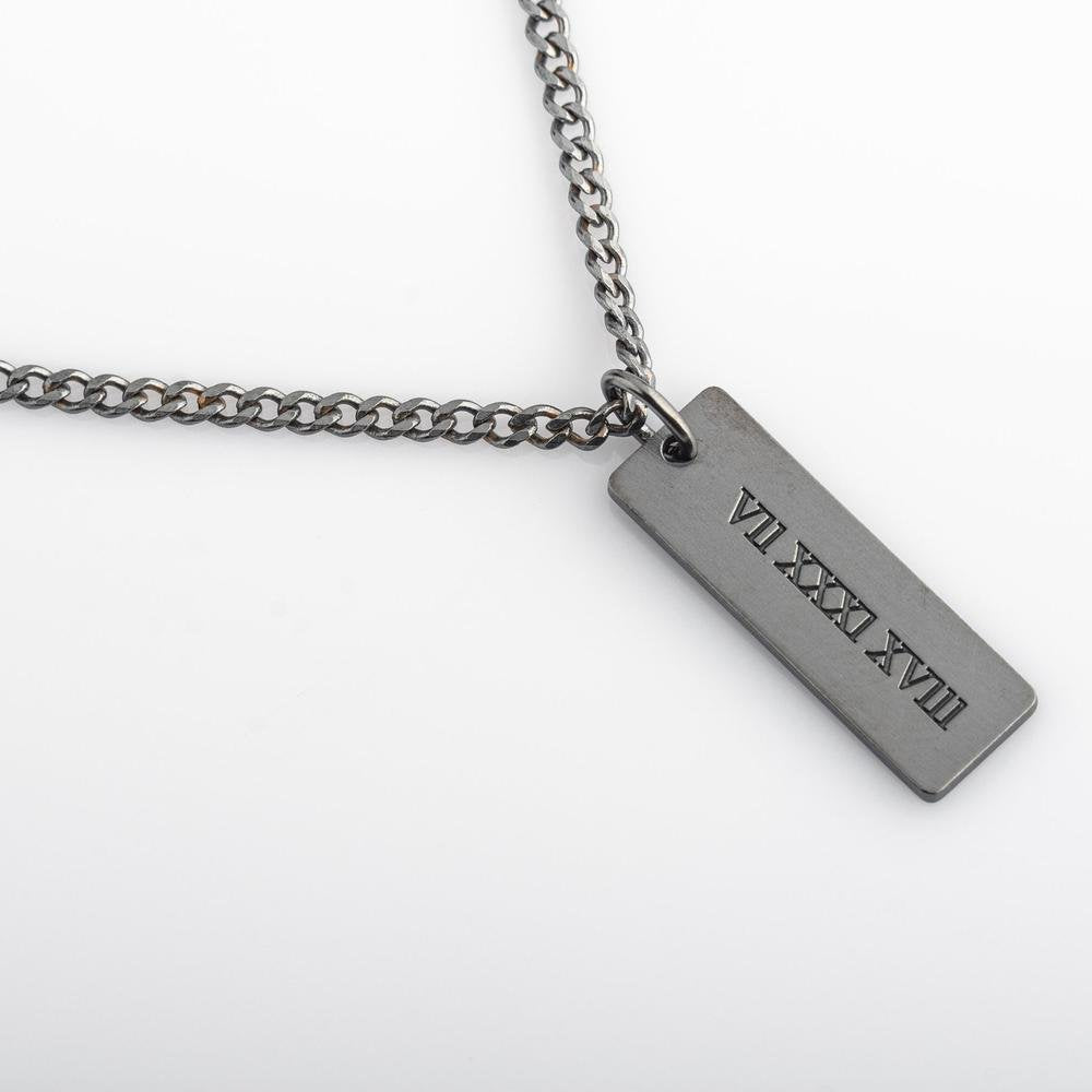 Signature Personalized Men's Bar Necklace