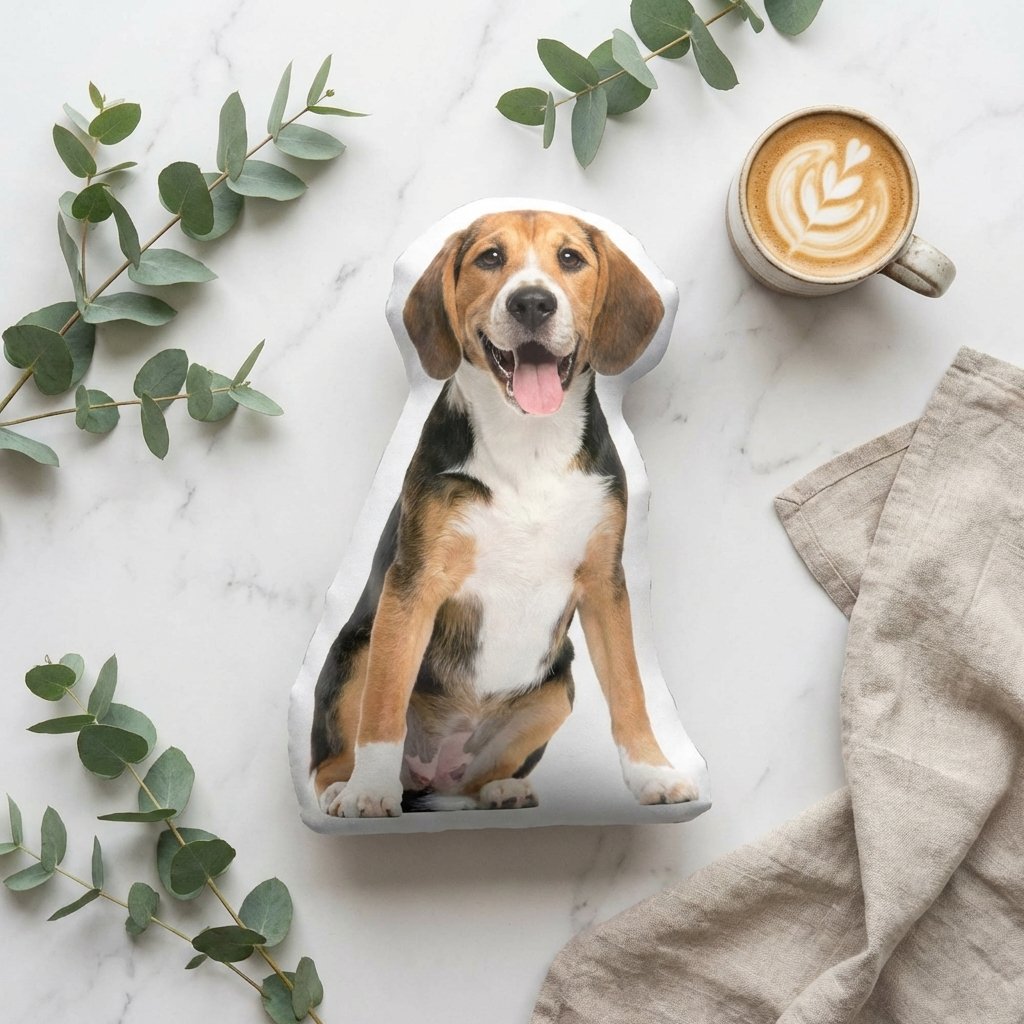 Custom 3D Pet Photo Shaped Pillow - Personalized Dog Gift