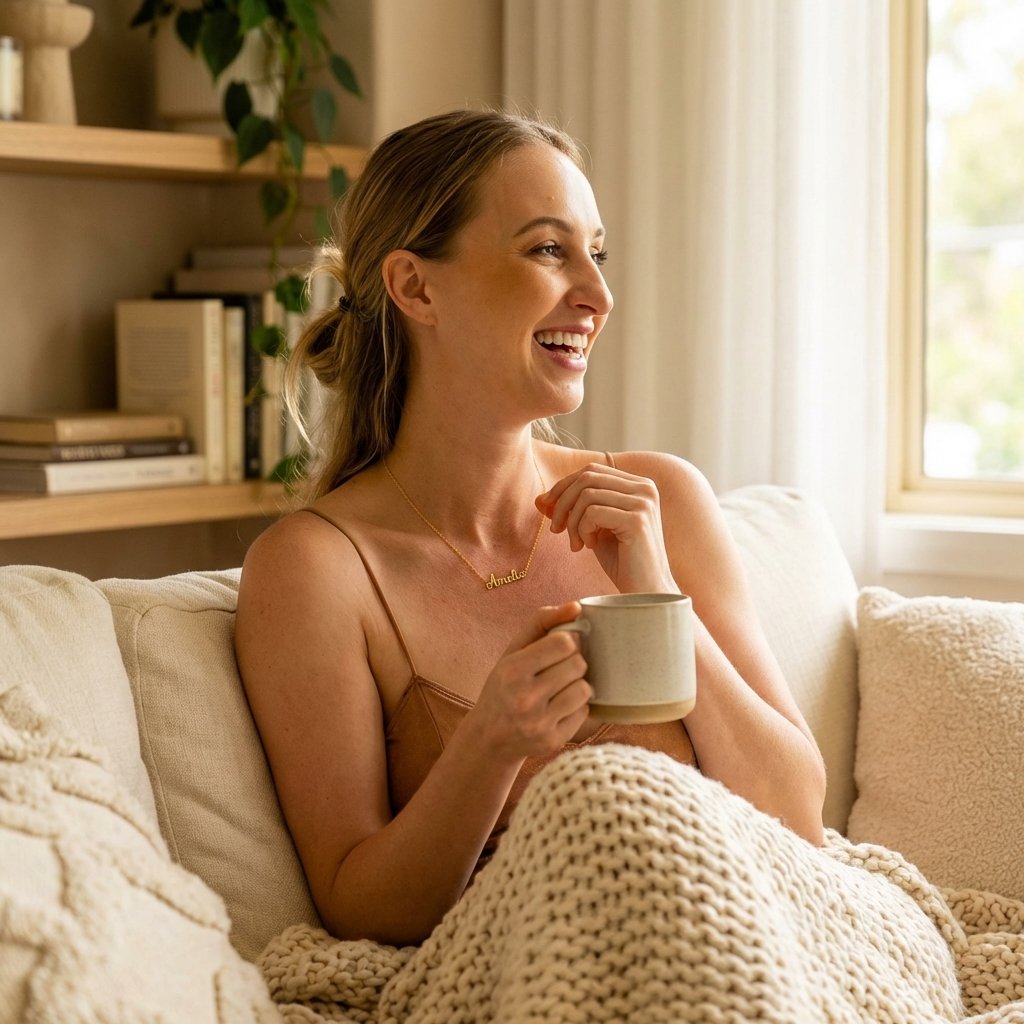 Personalized Name Necklace - Custom 18K Gold Plated Gift