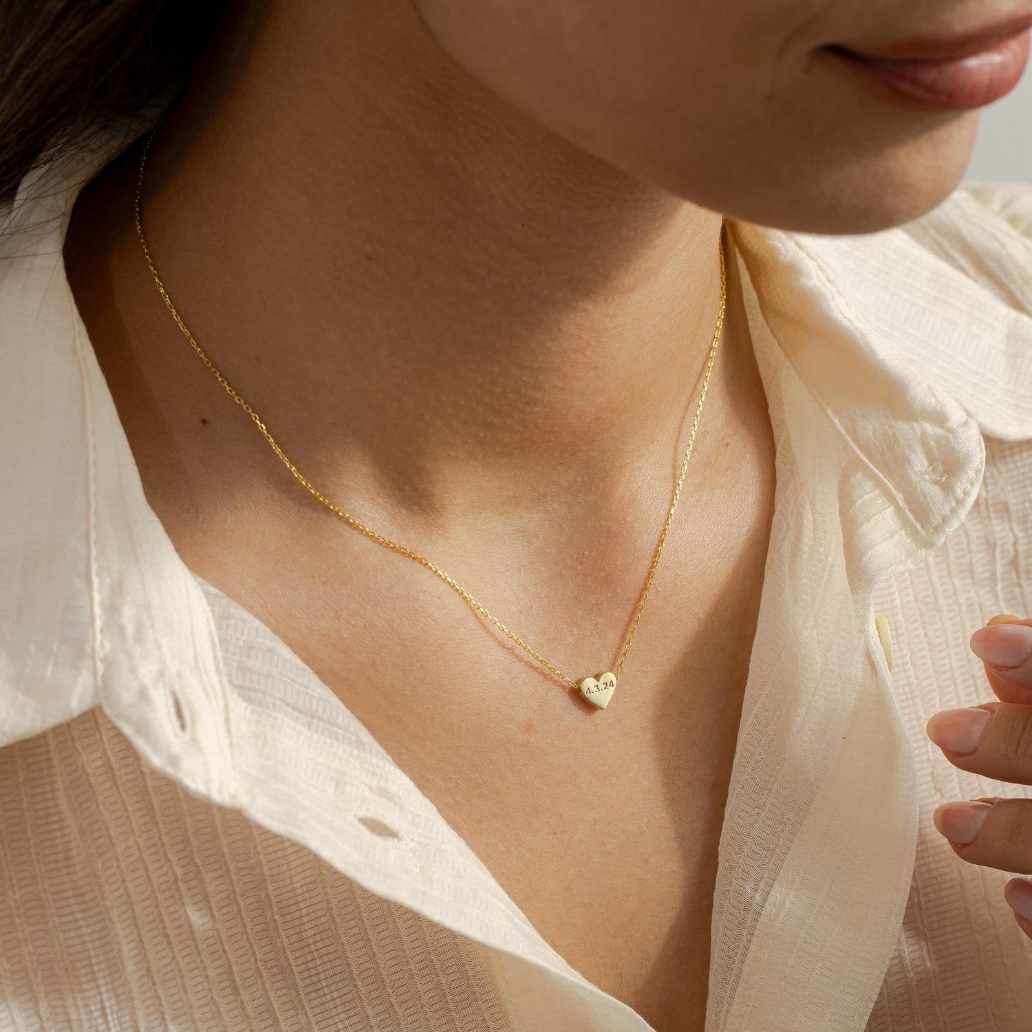 Timeless Personalized Heart Necklace