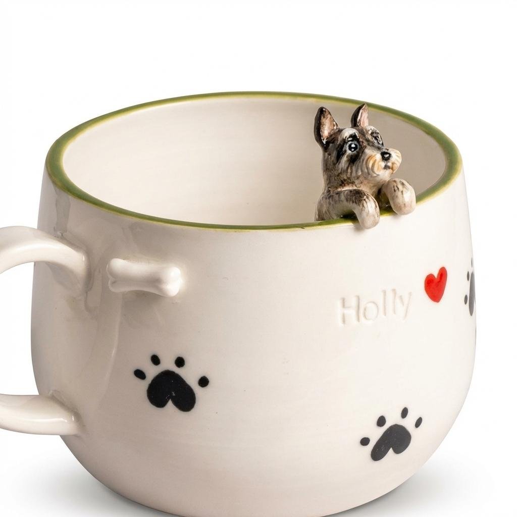 Custom 3D Pet Mug | Personalized Hand-Sculpted Ceramic Cup