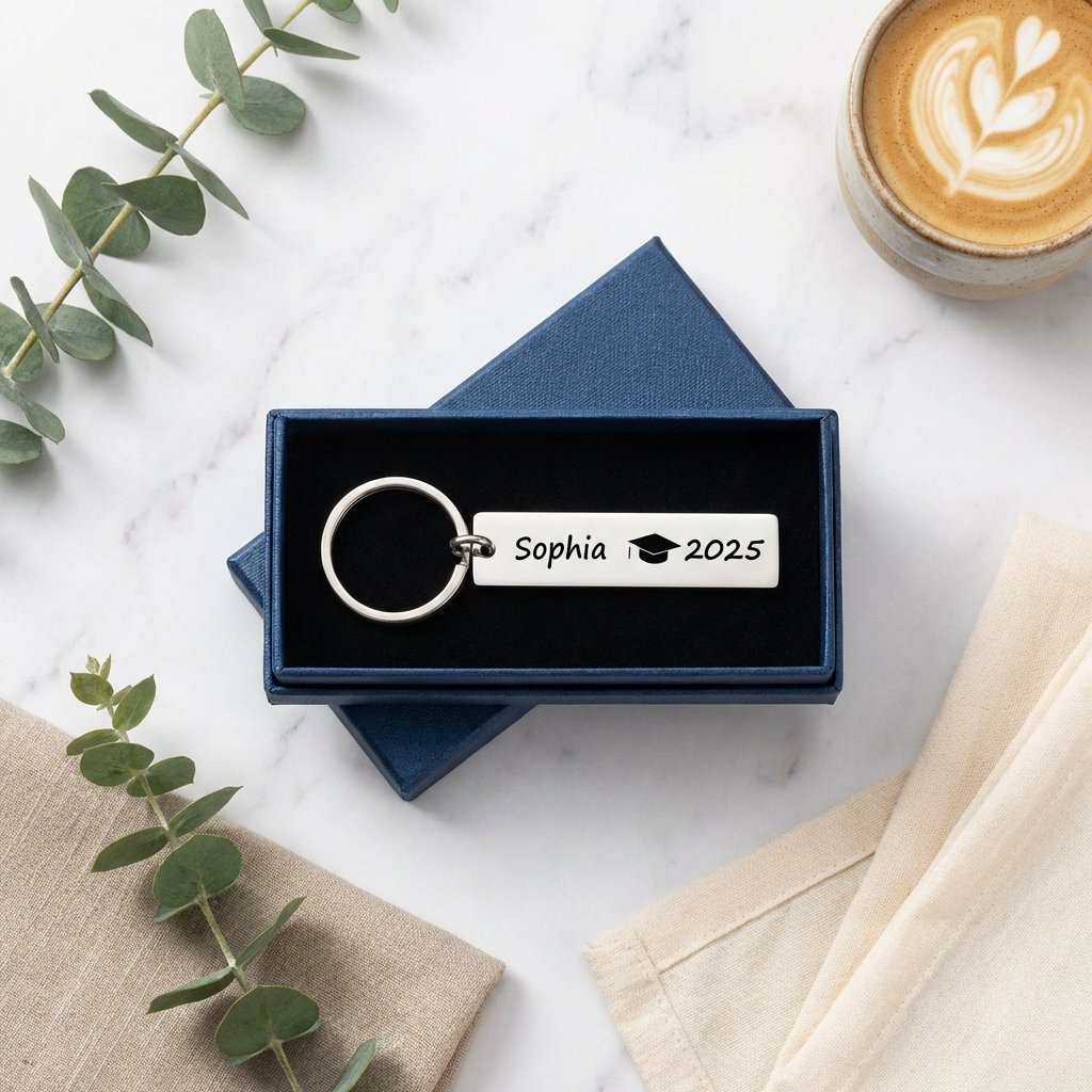 Personalized Class of 2025 Graduation Keychain Gift