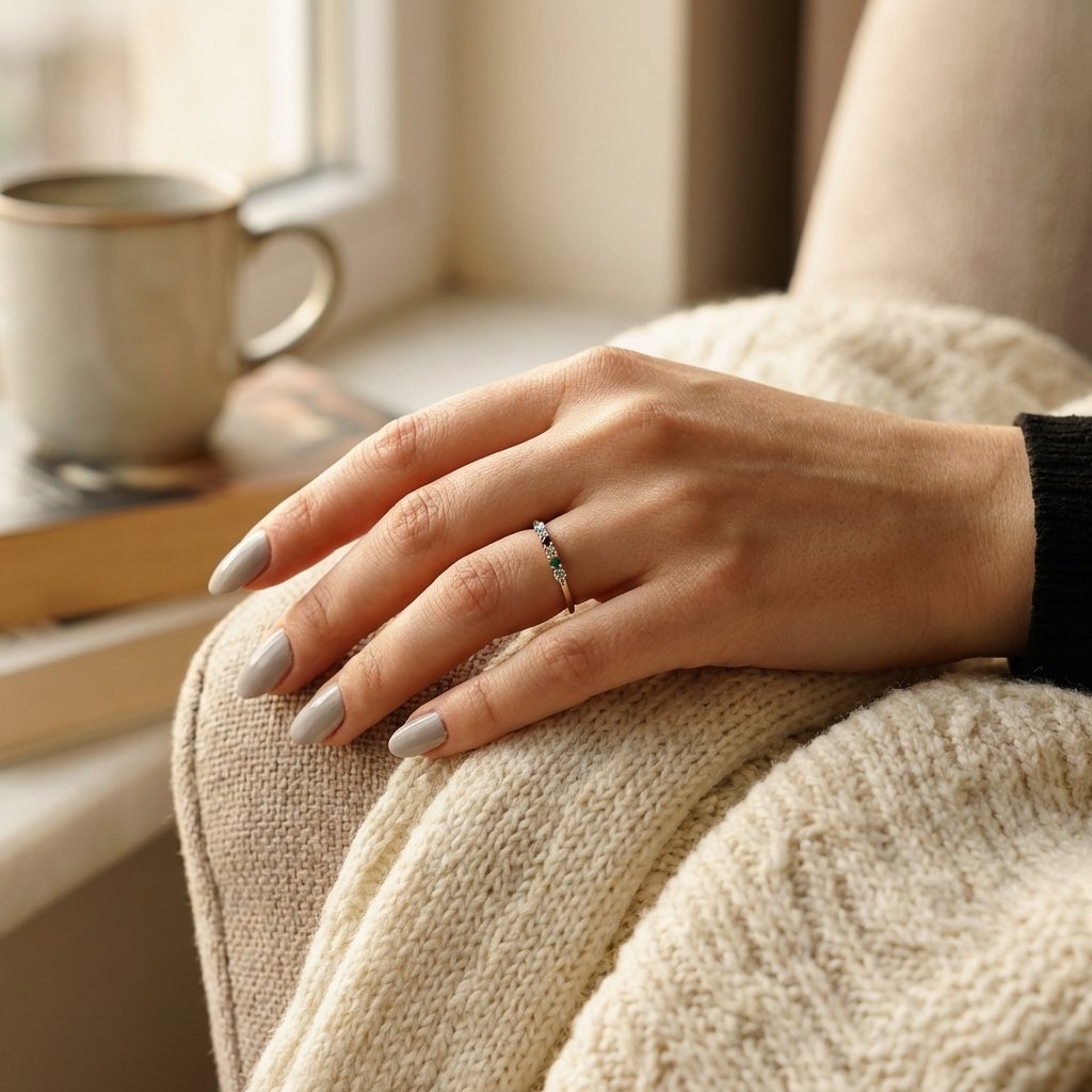 Personalized Mothers Birthstone Ring - Custom Family Jewelry