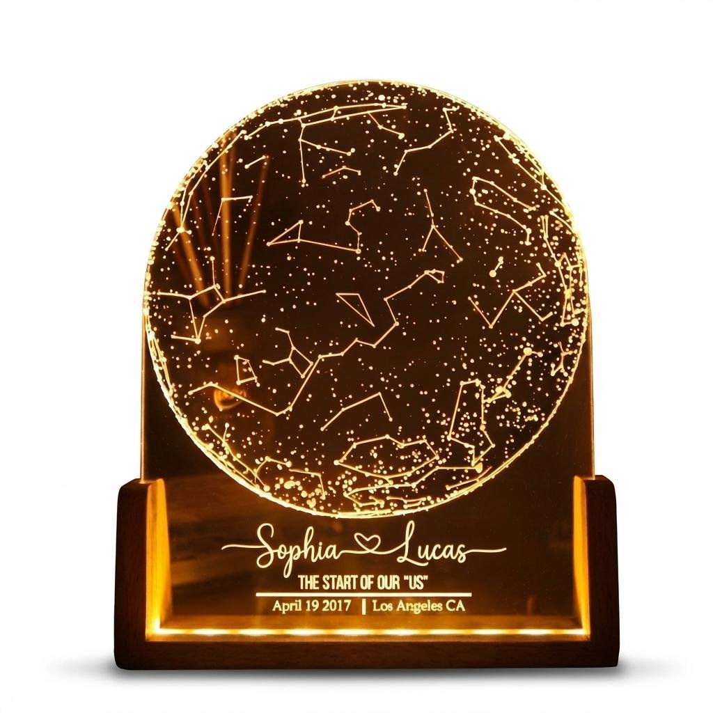 Personalized Star Map LED Lamp | Custom Constellation Gift