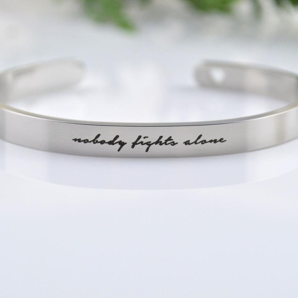 Bespoke Narrative Personalized Gold Cuff