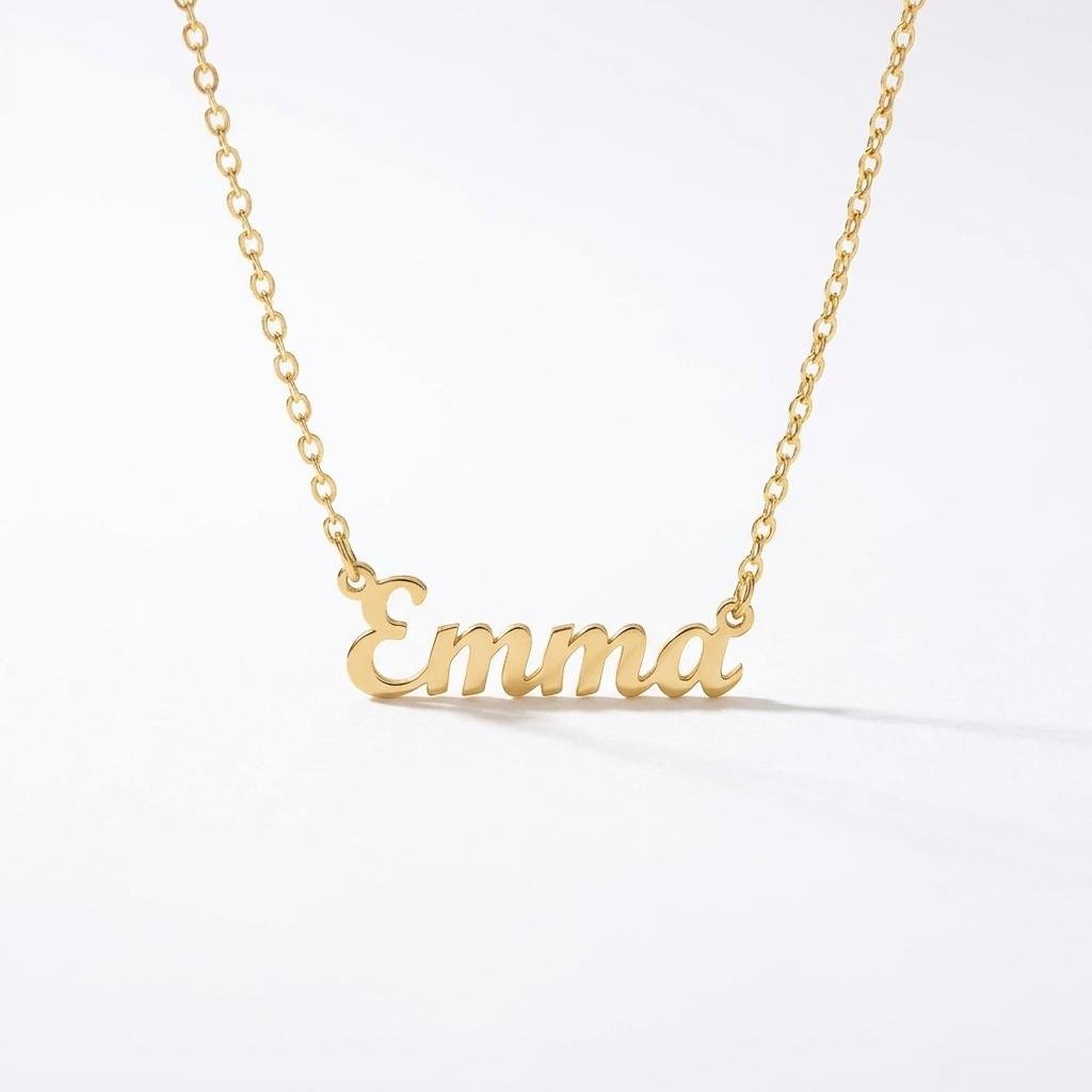 Personalized 14k Gold Name Necklace - Dainty Script Jewelry