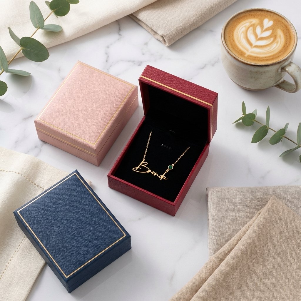 Personalized Birthstone Name Necklace - 14K Gold Vermeil