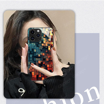 3D Geometric iPhone Case Mirror Selfie