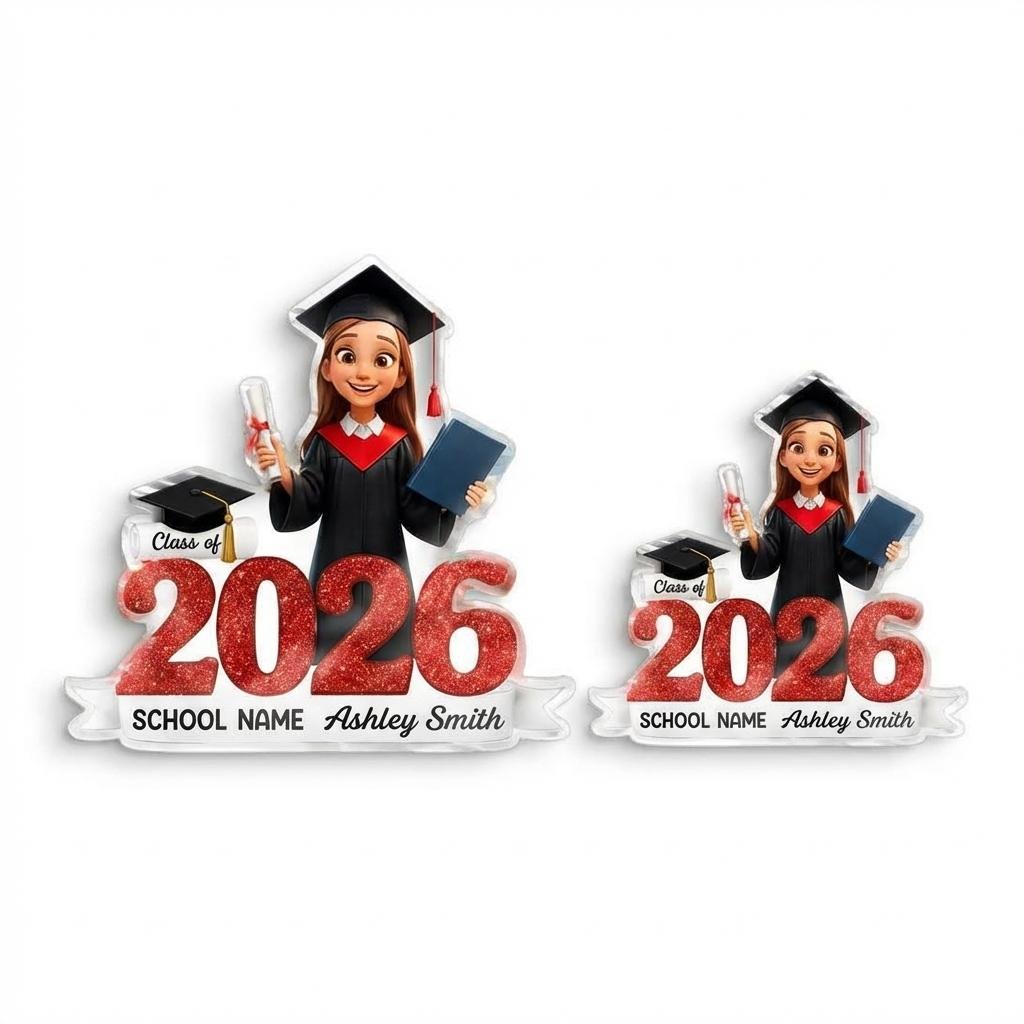 Custom Graduation Acrylic Magnet - Personalized Class of 2025