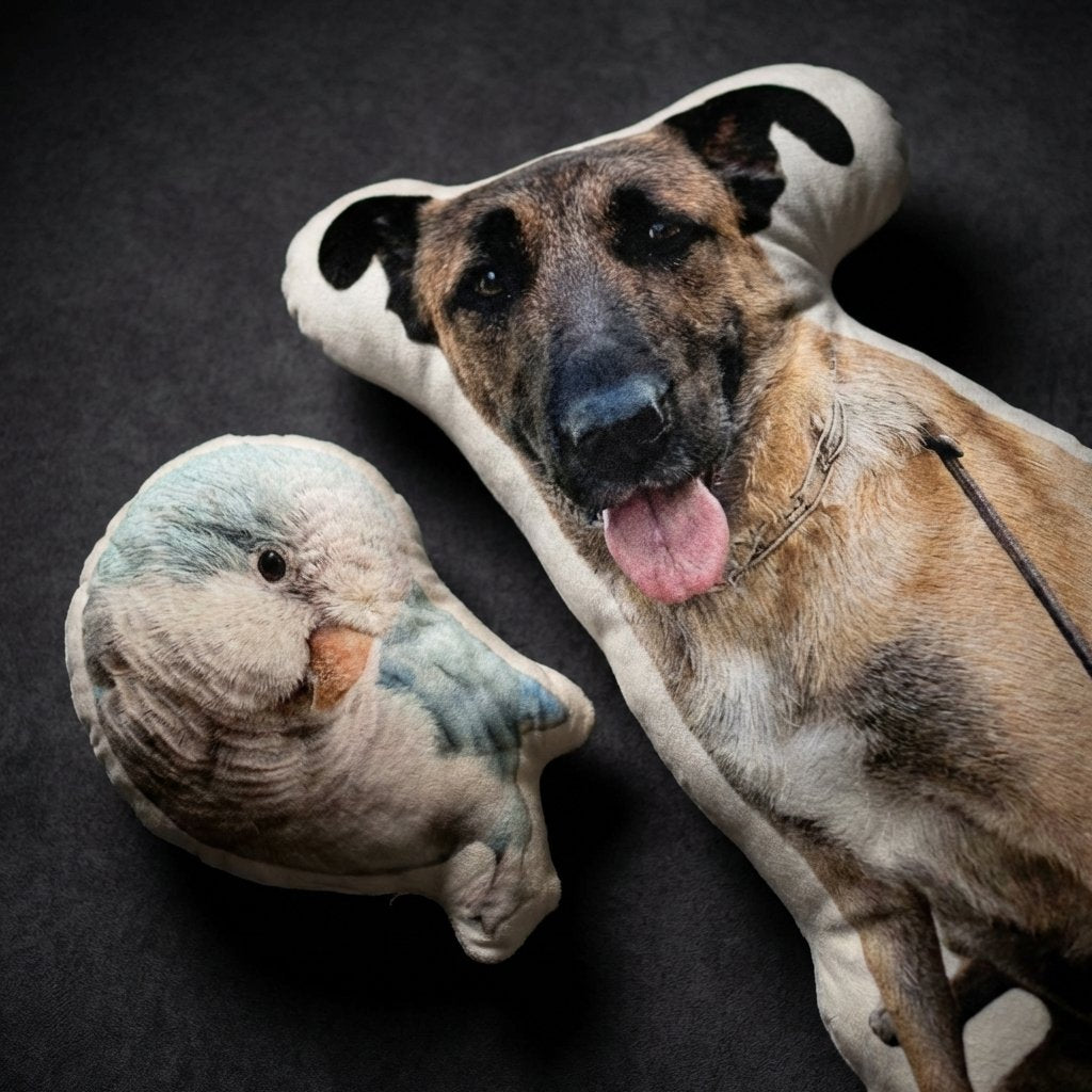 Custom Pet Shaped Pillow - Personalized Photo Dog Cushion