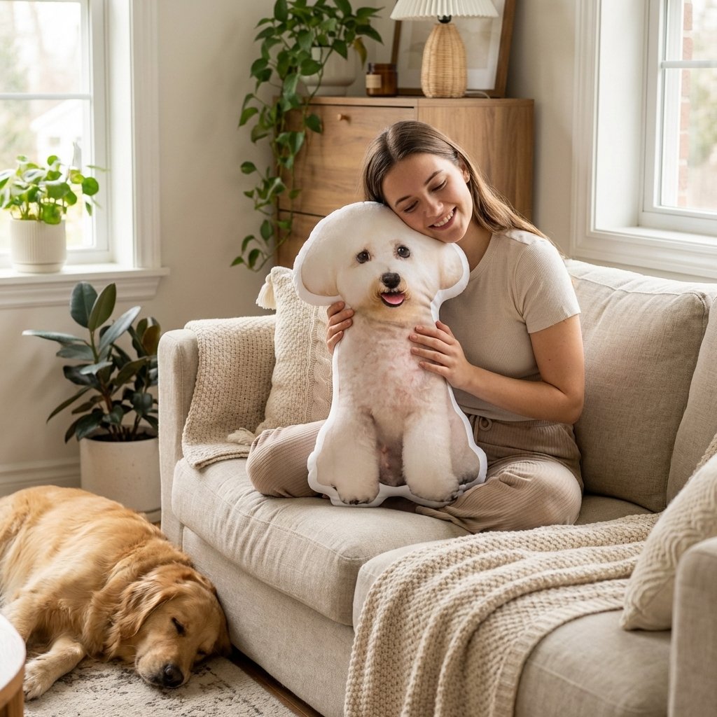 Custom 3D Pet Photo Pillow | Personalized Dog & Cat Gift