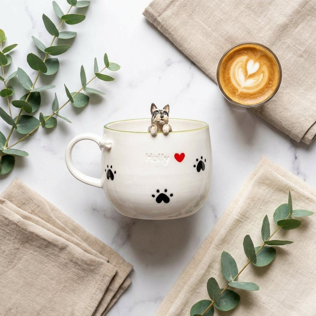 Custom 3D Pet Mug | Personalized Hand-Sculpted Ceramic Cup