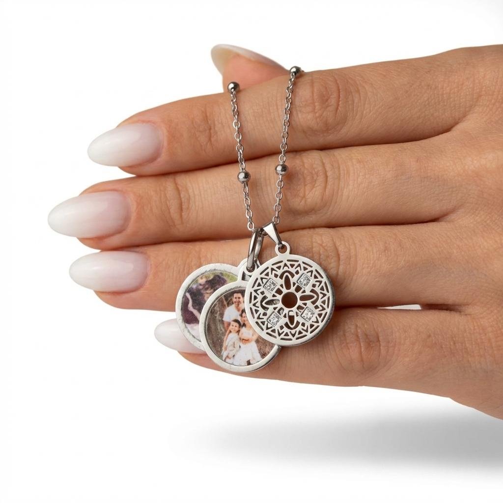 Personalized Filigree Photo Locket Necklace - iMade4U