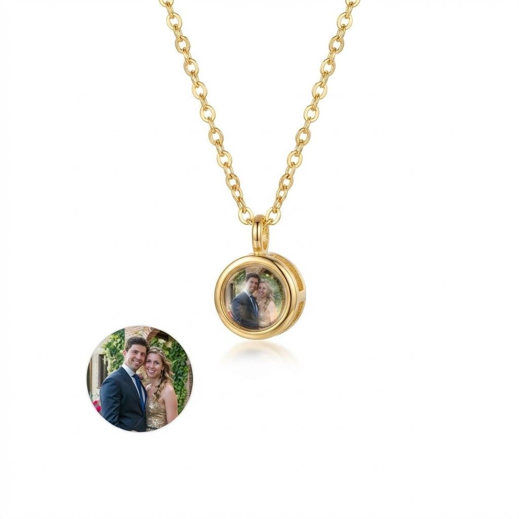 Personalized Photo Projection Necklace - Eternal Memory Pendant