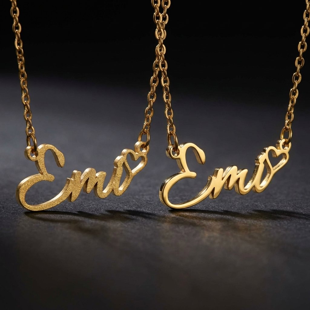 Personalized Heart Name Necklace | Dainty 18K Gold Jewelry