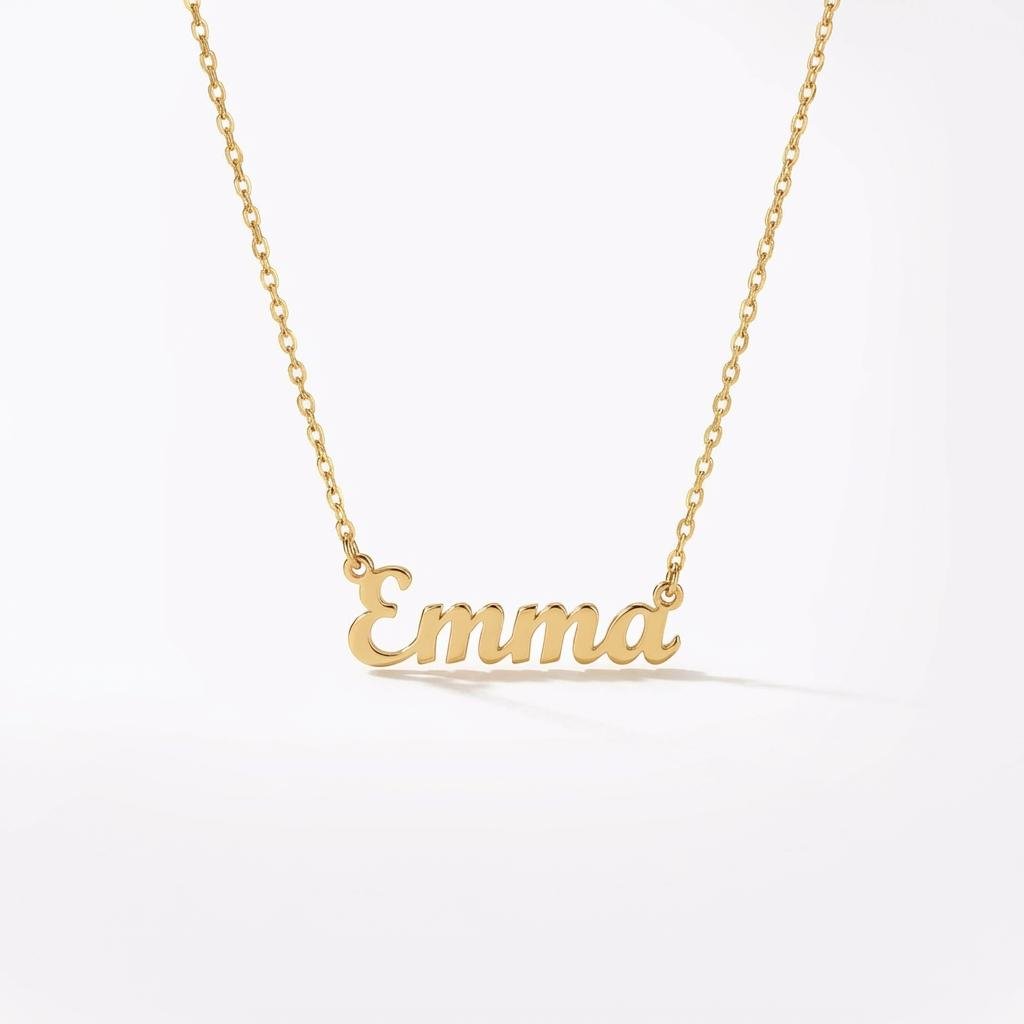 Personalized 14k Gold Name Necklace - Dainty Script Jewelry