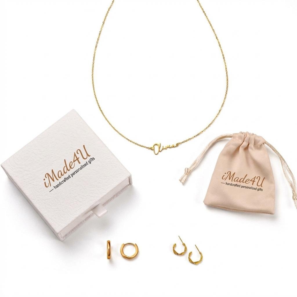 18K Gold Personalized Minimalist Name Necklace
