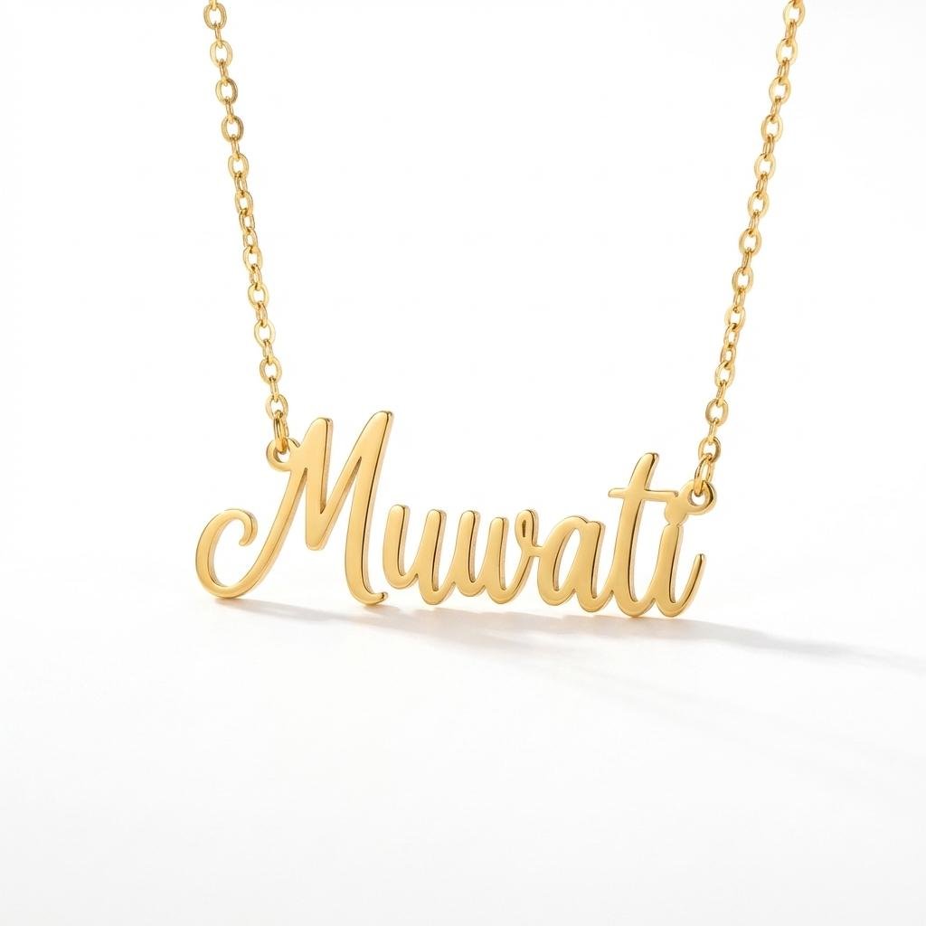 Personalized Name Necklace - Custom 18K Gold Plated Gift