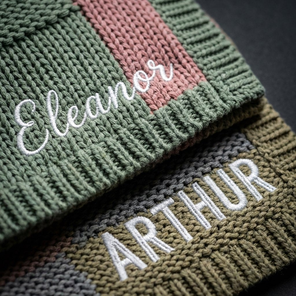 Personalized Embroidered Organic Cotton Baby Blanket