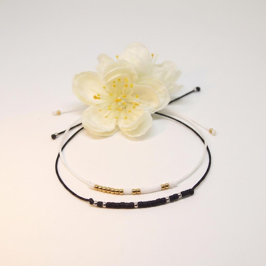 Personalized Morse Code Bracelet Set for Couples