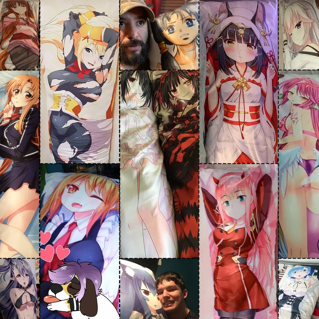 Anime Body Pillows Collage