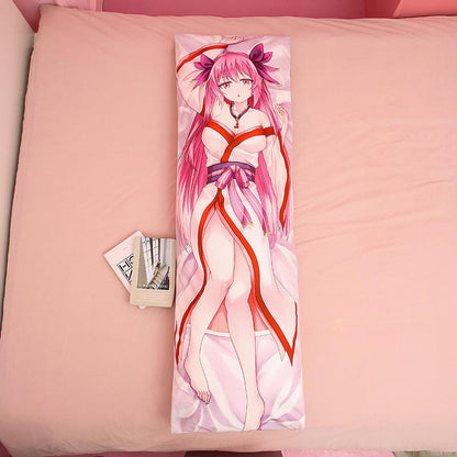 Anime Girl Dakimakura Body Pillow On Bed