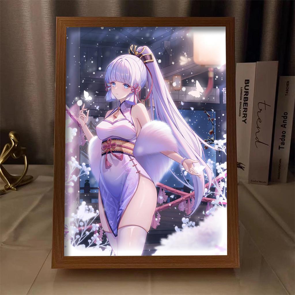 Anime Girl LED Light Up Canvas Art