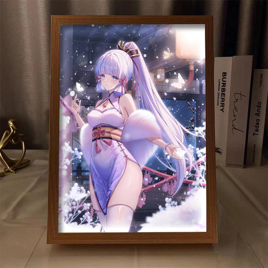 Anime Girl LED Light Up Canvas Art