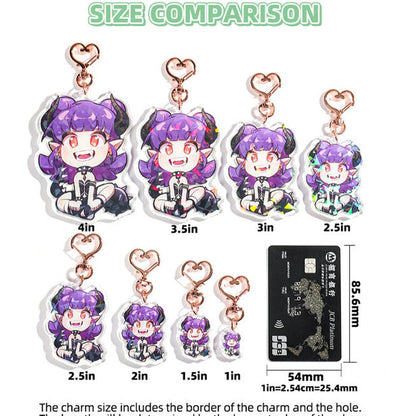 Anime Keychain Size Comparison Chart