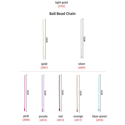 Ball Bead Chain Color Options