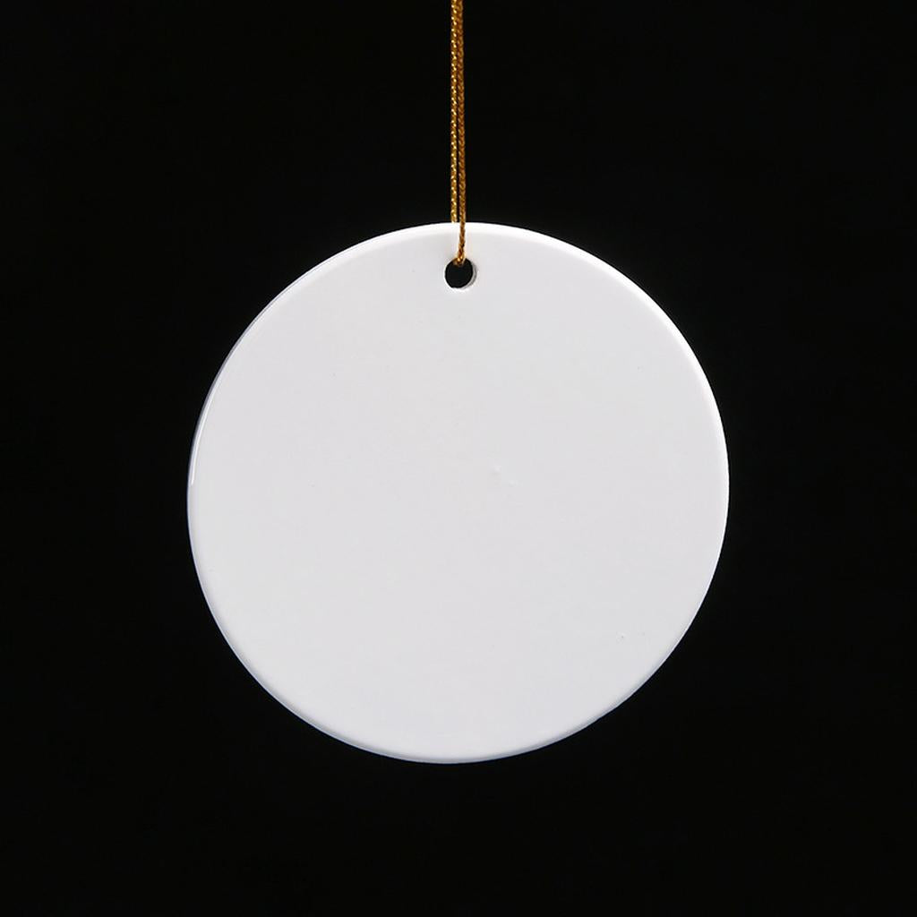 Blank Round Ceramic Ornament Sublimation