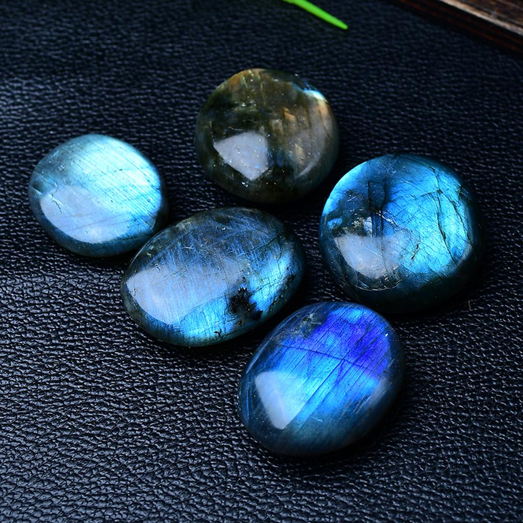 Blue Labradorite Palm Stone Set