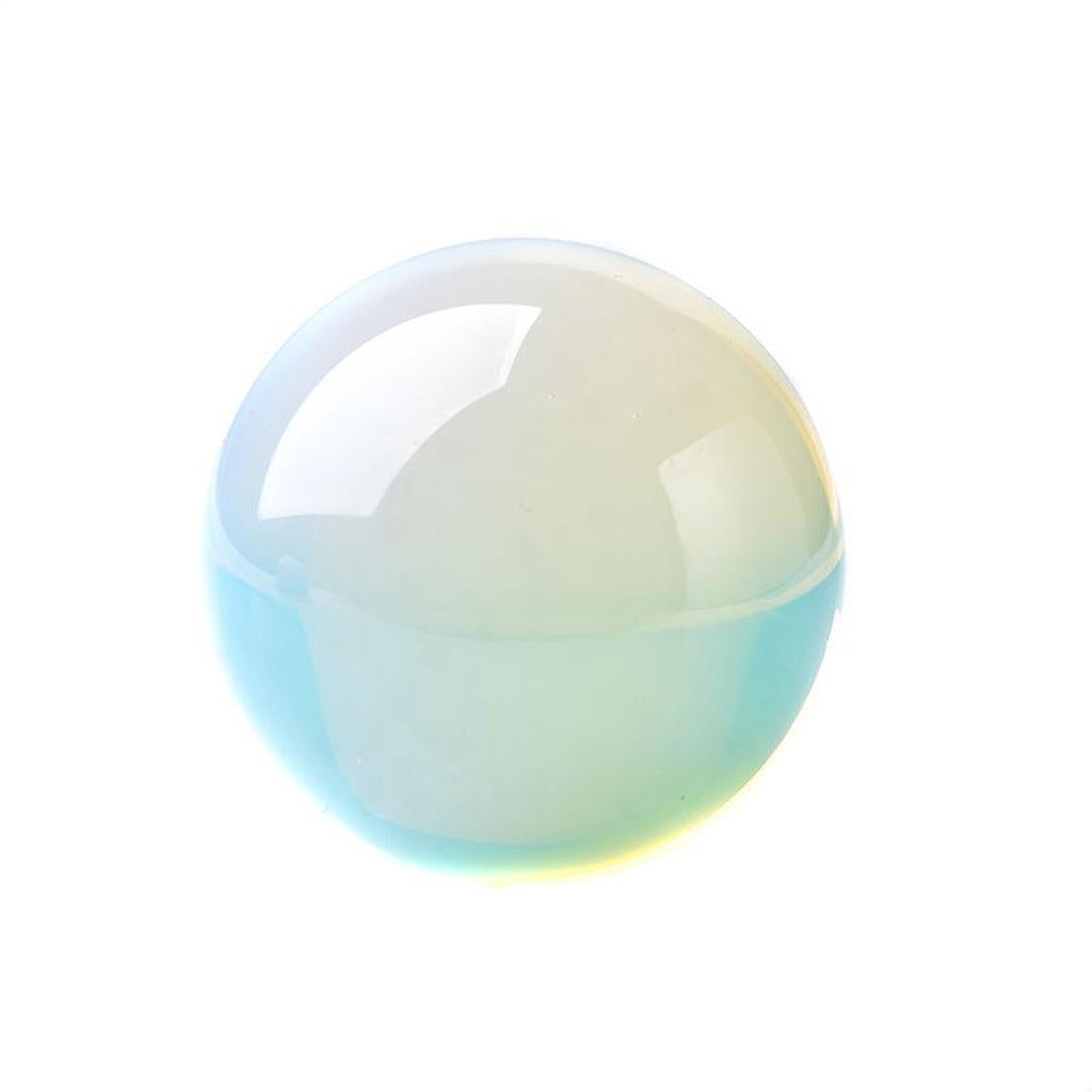 Blue Opal Crystal Sphere Isolated