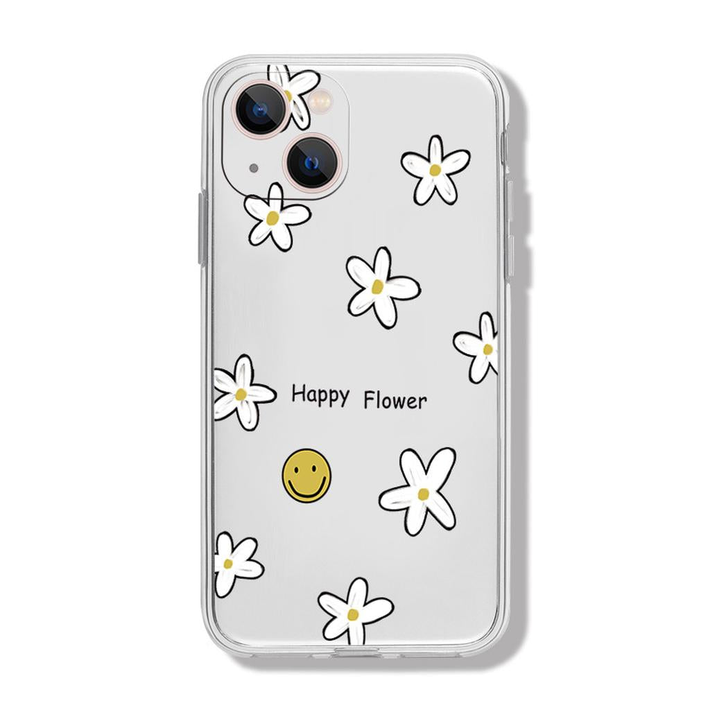 Clear Daisy Flower Phone Case Design