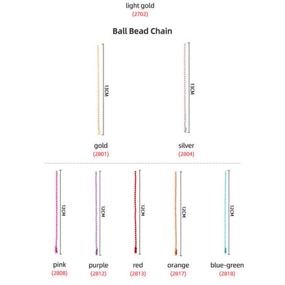 Colorful Metal Ball Bead Chains