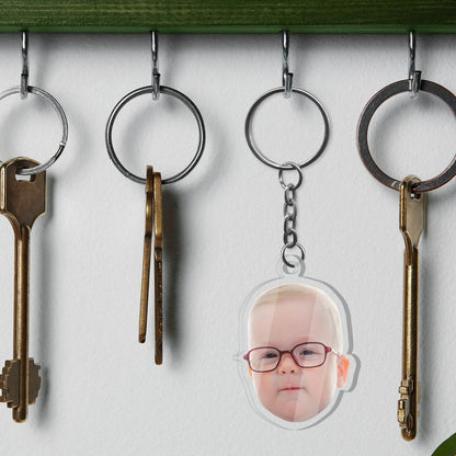 Custom Baby Face Keychain Key Rack Display