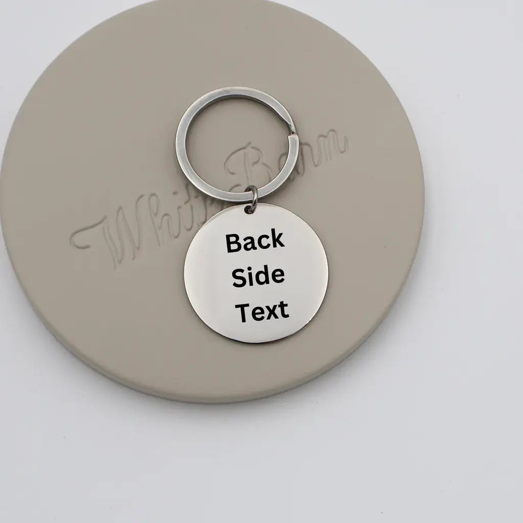 Custom Engraved Text Keychain Personalized Gift