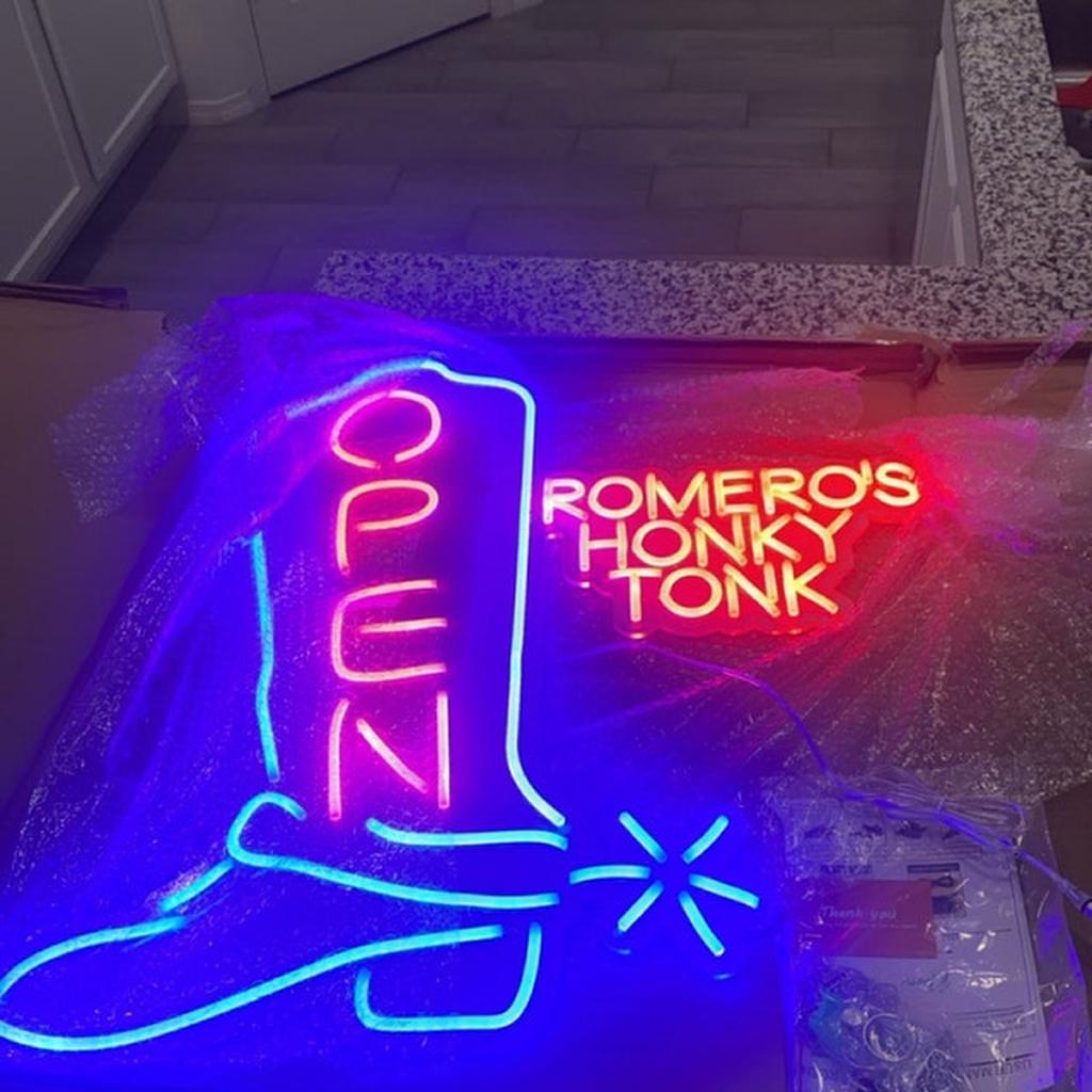 Custom Neon Honky Tonk Sign