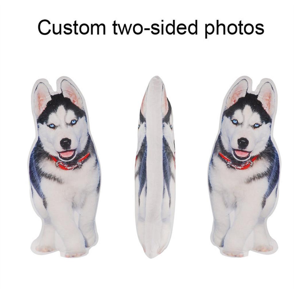 Custom Pet Pillow Husky Dog Plush Lookalike Two Sided