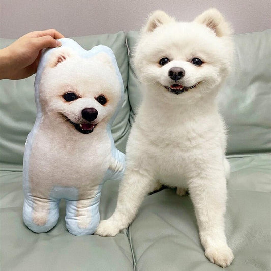 Custom Pet Pillow Pomeranian Dog Plush Lookalike