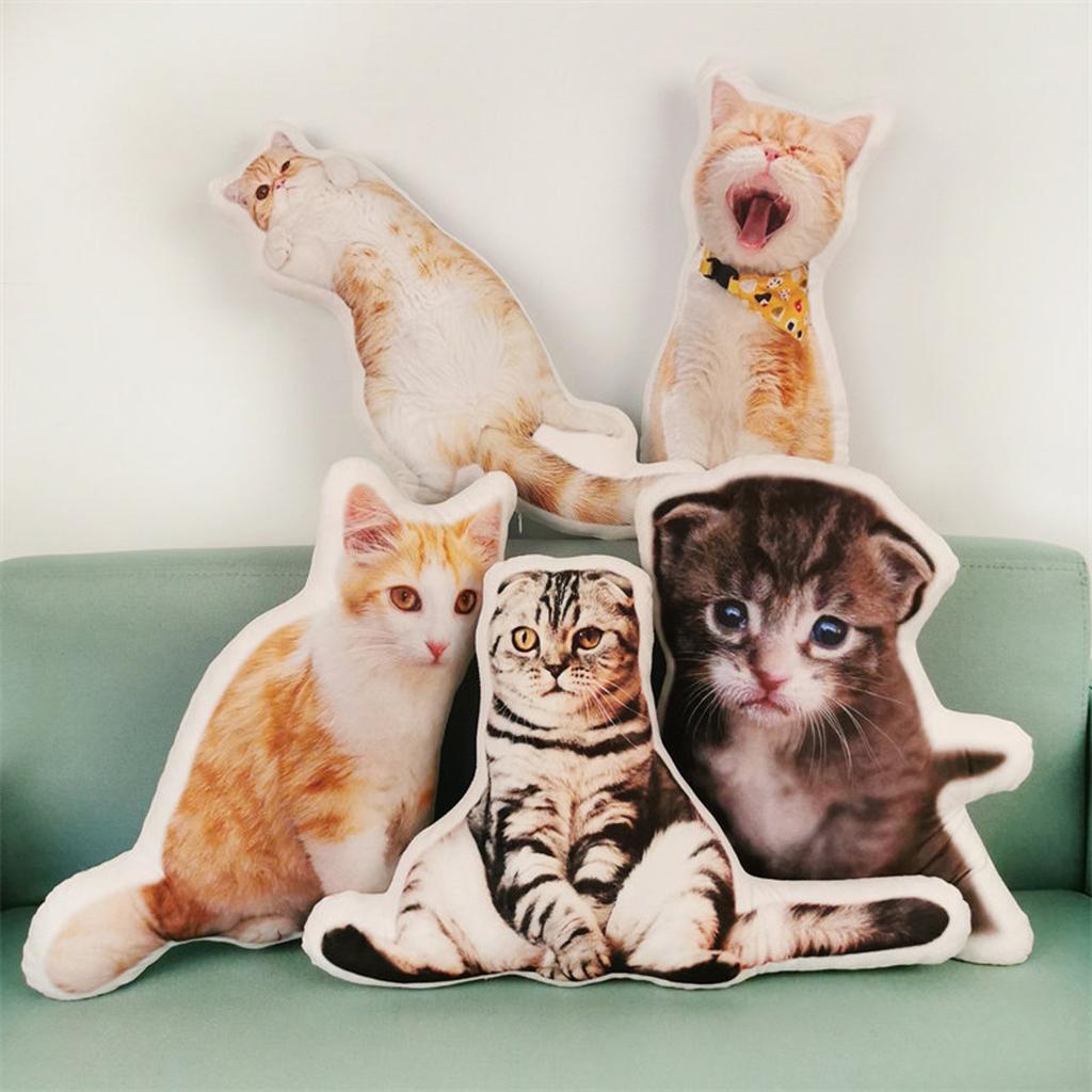 Custom Pet Pillows Cats Plush Lookalikes Multiple Poses