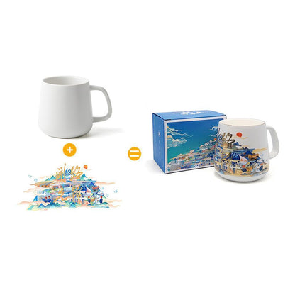 Custom Printed  Ceramic Mug Gift Set