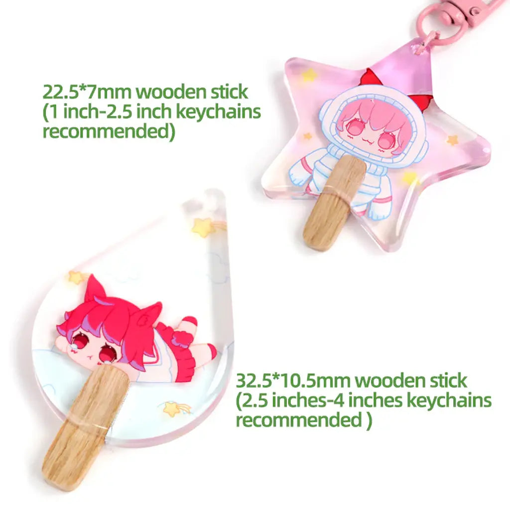 Cute Character Popsicle Keychain Size Recommendations