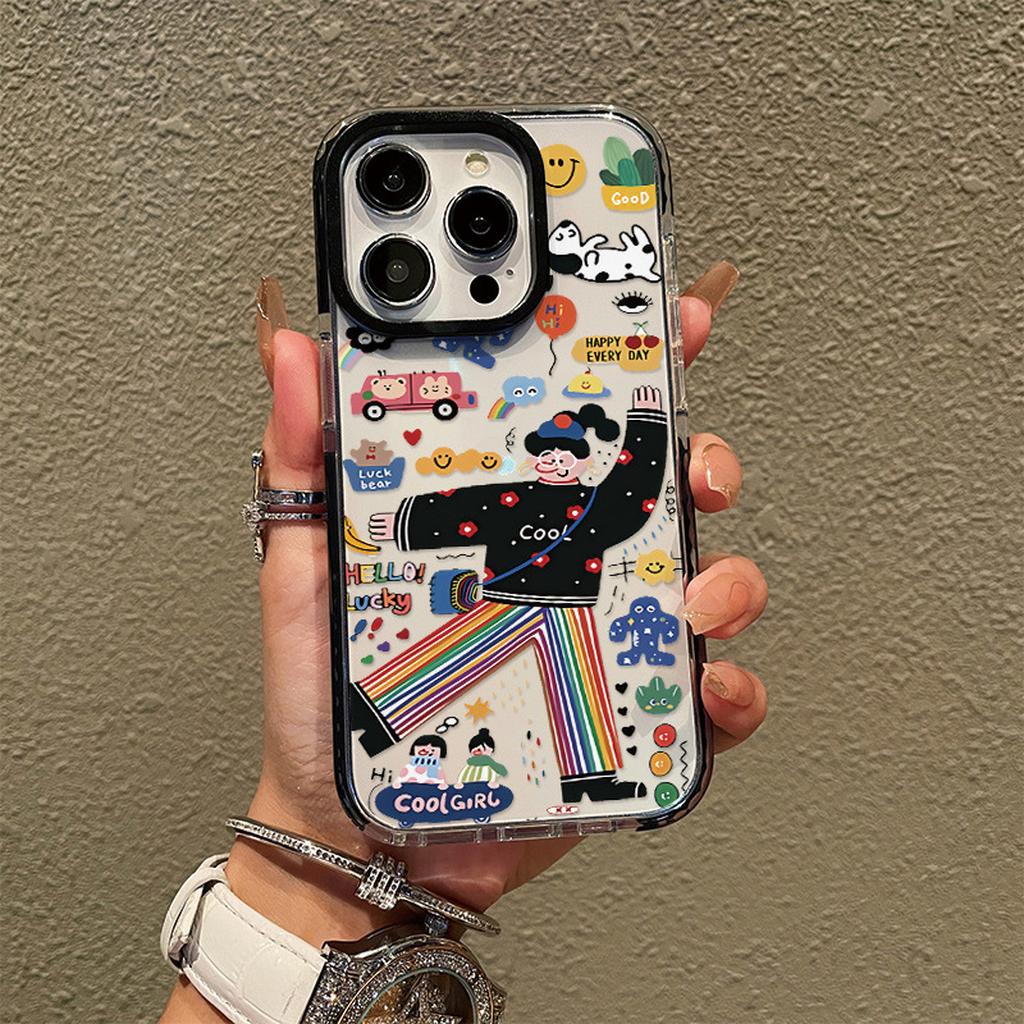 Cute Doodle Rainbow Phone Case Design