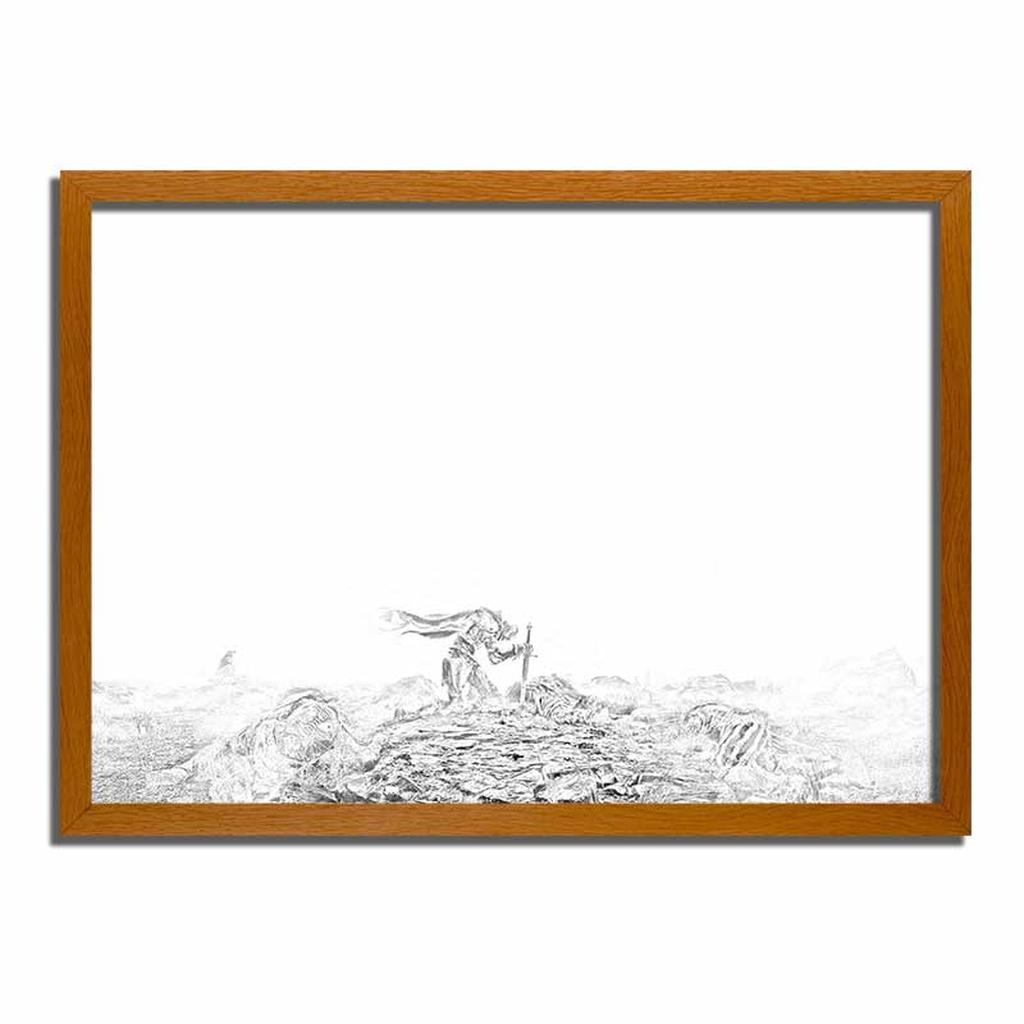 Elden Ring Tarnished Sketch Artwork Framed Print