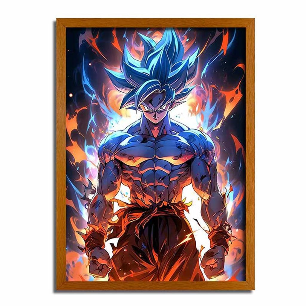 Goku Super Saiyan Blue Framed Print