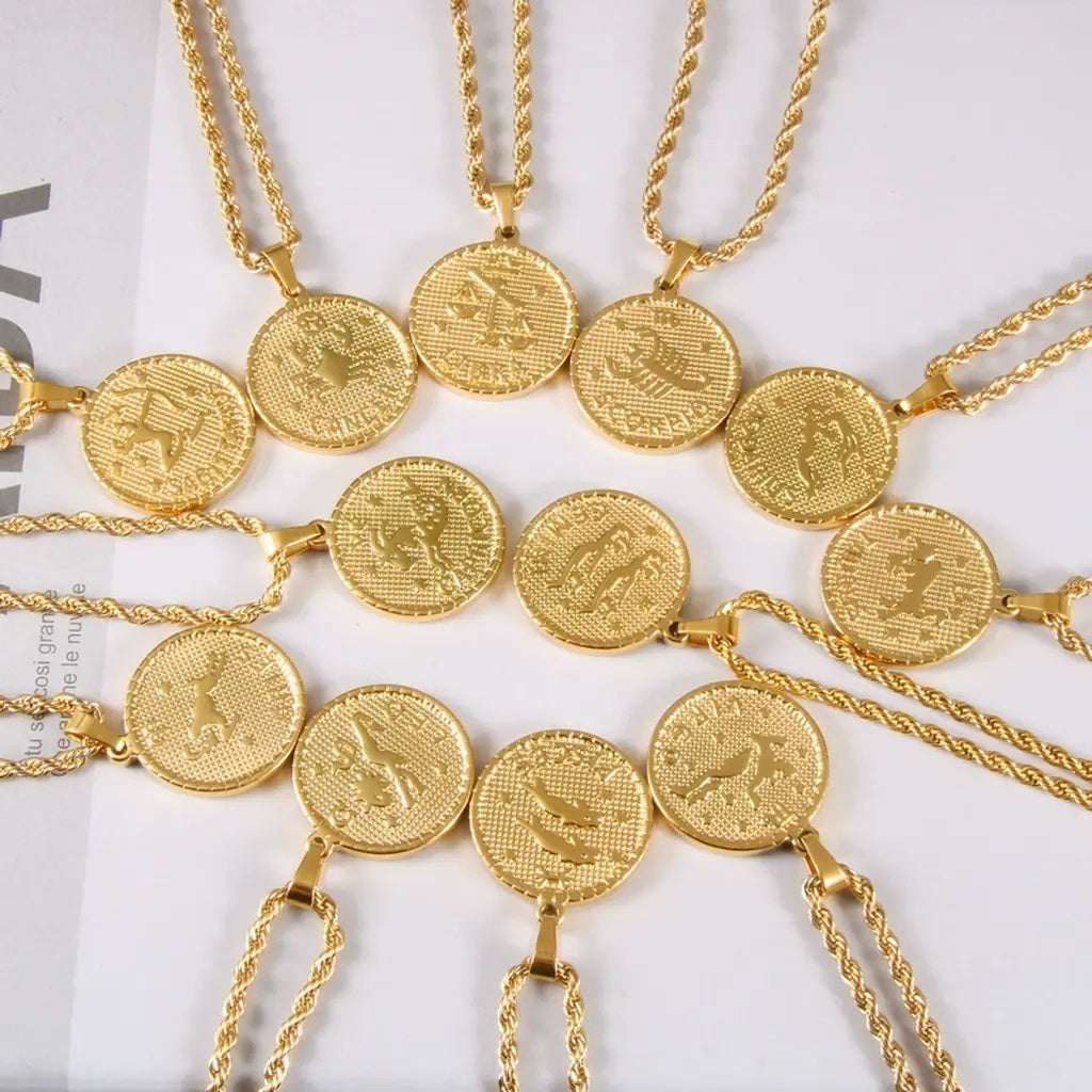 Gold Zodiac Sign Necklaces Collection Personalized Jewelry