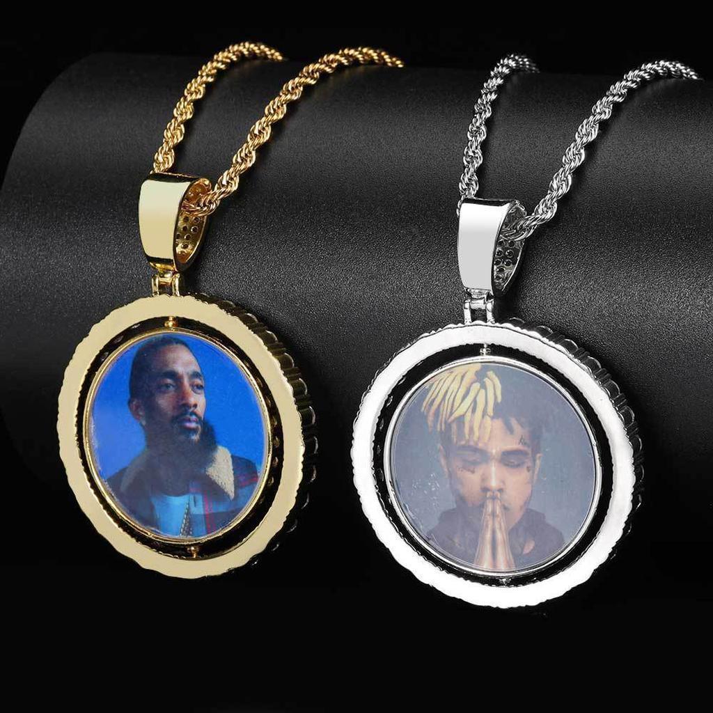 Gold and Silver Photo Engraved Necklaces Personalized_1.jpg