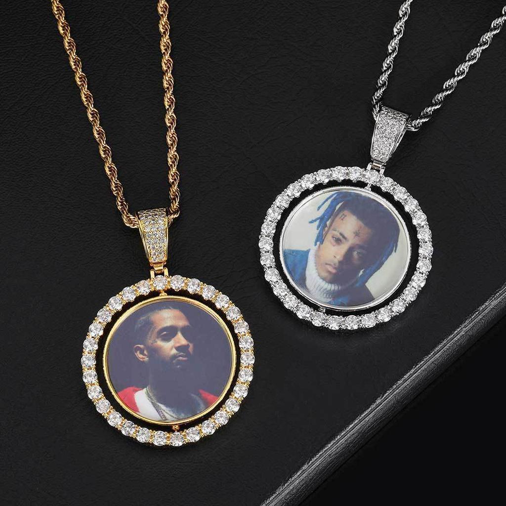 Gold and Silver Photo Engraved Necklaces with Diamonds.jpg